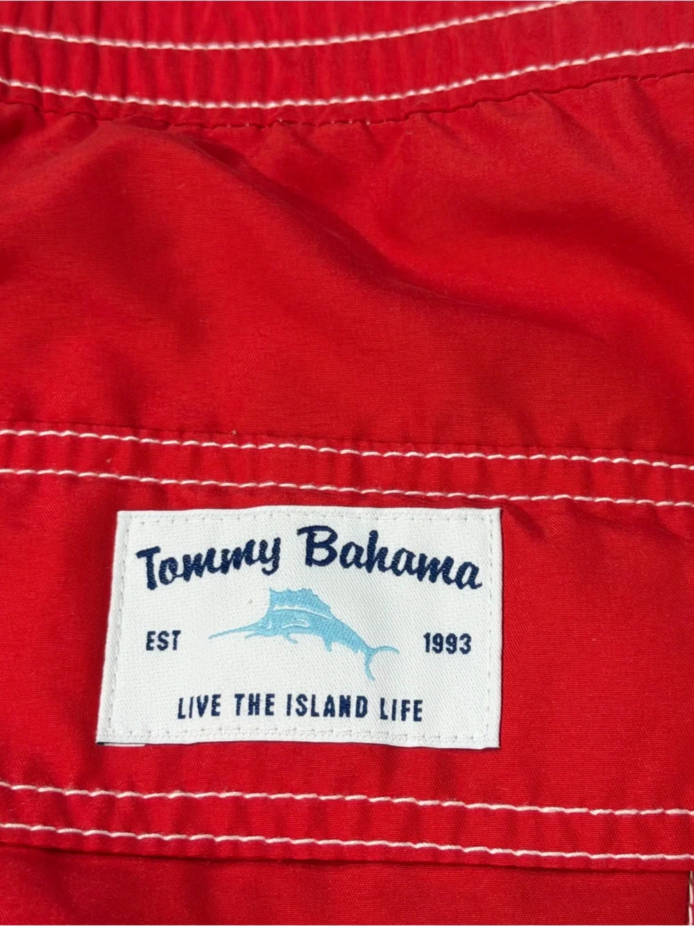 Tommy Bahama Red Swim Trunks Board Shorts Men's Beach Summer